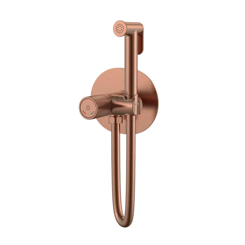 Гигиенический душ Boheme Tech 157-CB со смесителем, С ВНУТРЕННЕЙ ЧАСТЬЮ, copper brushed Sancos — официальный сайт