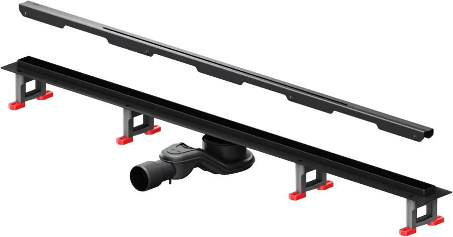 Душевой трап (лоток) AM.PM MasterFlow Slim line 100 см, черный матовый Sancos — официальный сайт