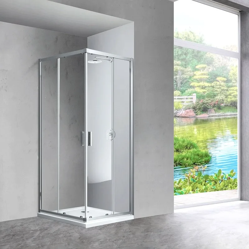 Душевой уголок Vincea Scala VSS-2SC8010CL 100x80, профиль хром, стекло прозрачное Sancos — официальный сайт