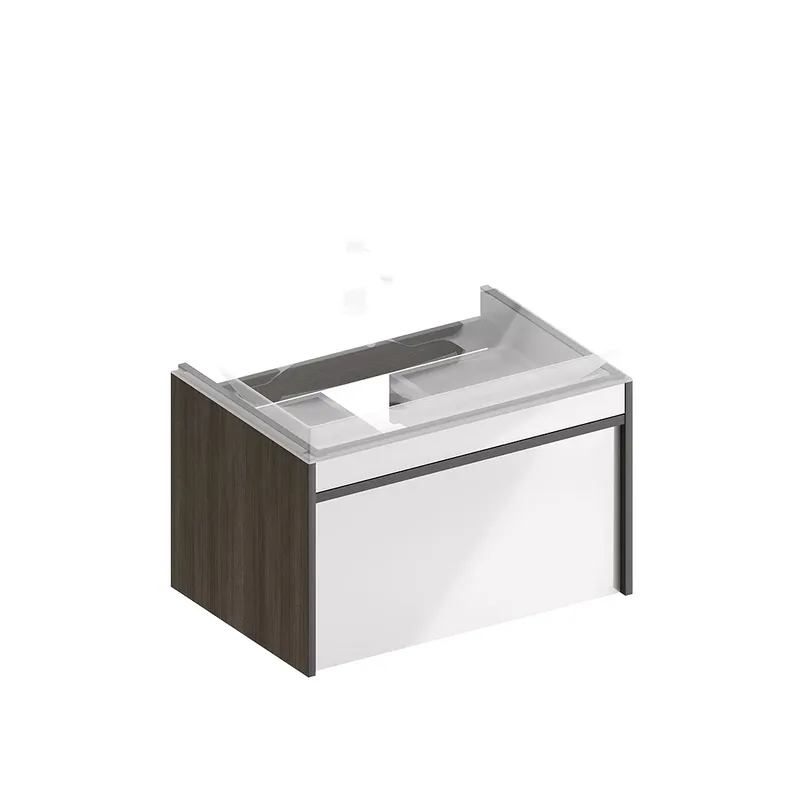 Тумба под раковину без столешницы KERAMA MARAZZI Modula 70 подвесная, арабика, глянцевая белая Sancos — официальный сайт