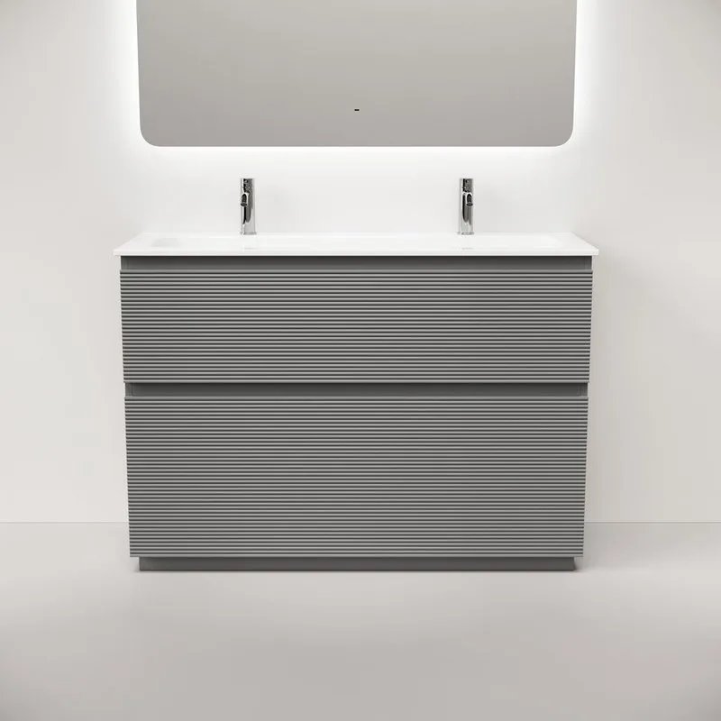 Тумба под раковину Sancos Folk Floor 120 напольная Ergraut soft (мягкий серый), FL120FES Sancos — официальный сайт