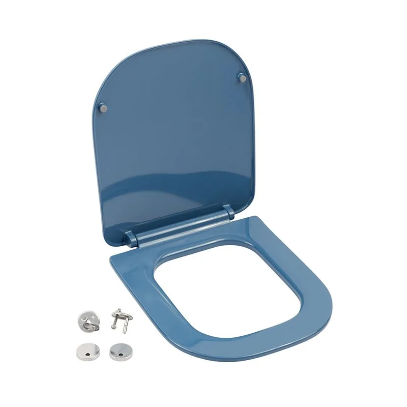 Крышка-сиденье Plumberia Selection Ixo ceramica XO2060BD с микролифтом, глянцевый блу деним Sancos — официальный сайт