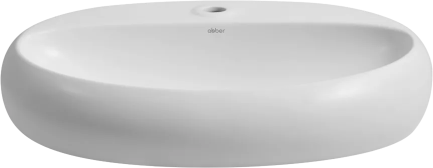 Накладная раковина Abber Bequem AC2112MW матовая белая Sancos — официальный сайт