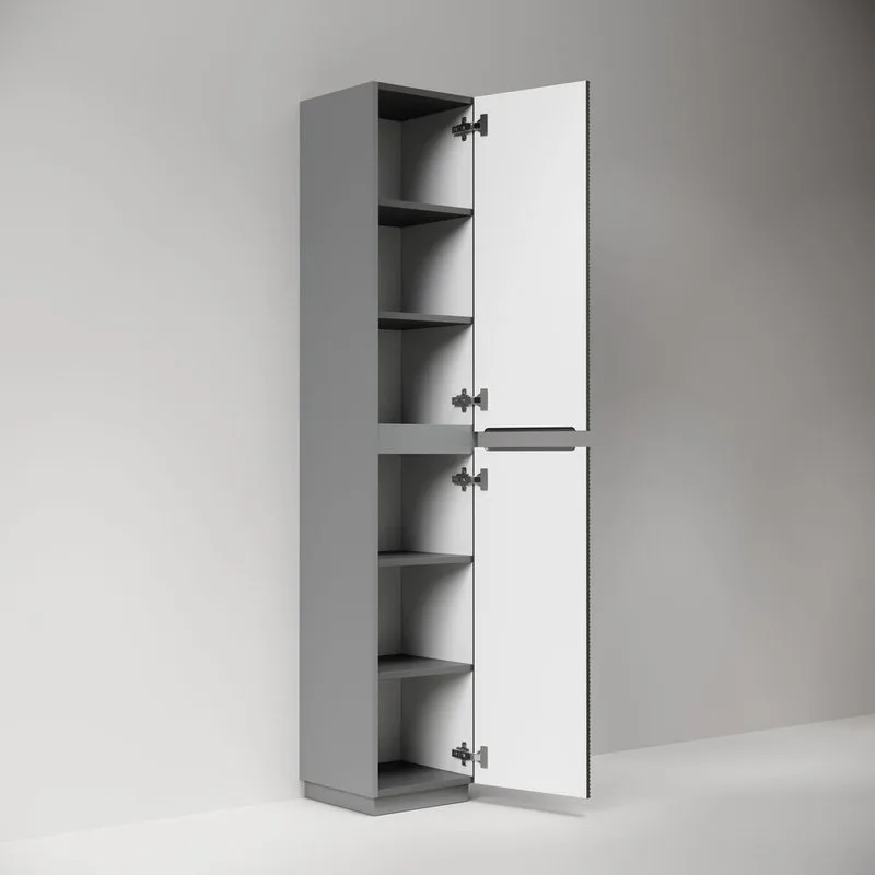 Шкаф-пенал для ванной напольный Sancos Folk Floor 350х350х1880 мм, Grey soft Sancos — официальный сайт