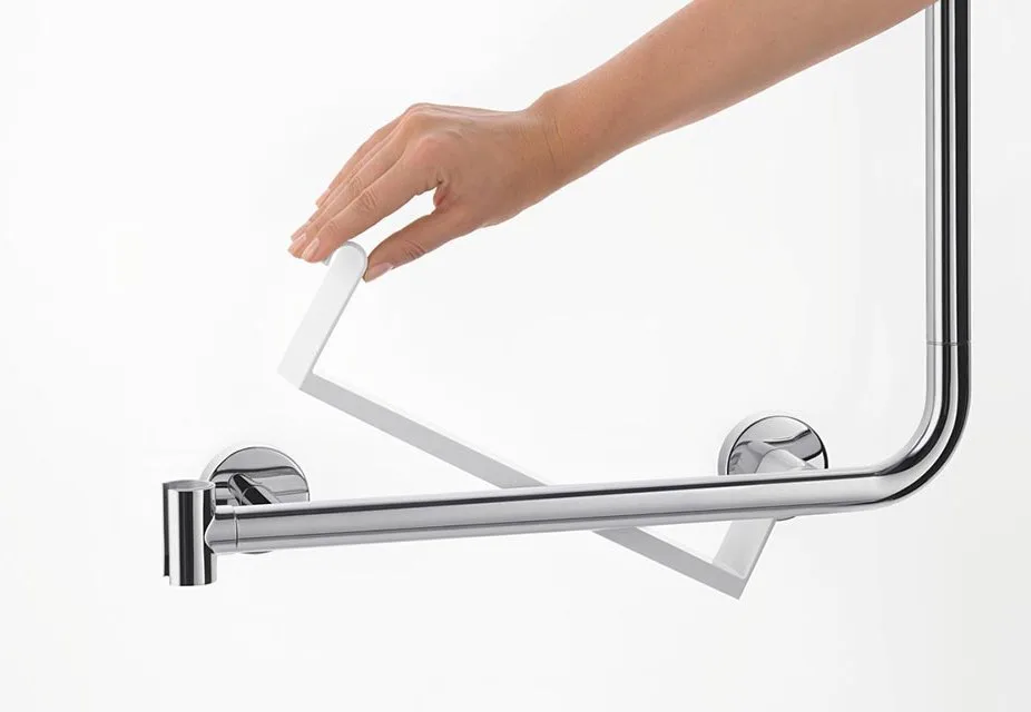Душевая штанга Hansgrohe Unica 26404400 110 см, белый, хром Sancos — официальный сайт