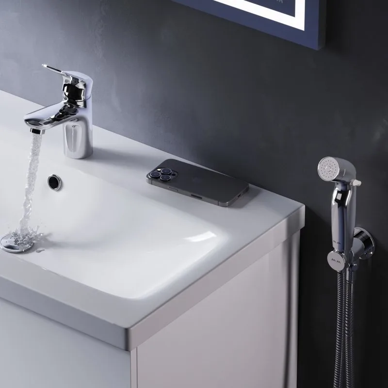 Смеситель для раковины AM.PM Sunny F85C03000 с гигиеническим душем Sancos — официальный сайт