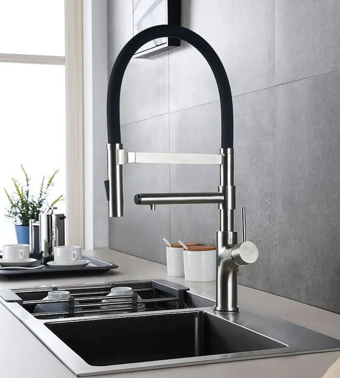 Смеситель для кухни Zorg Inox SZR-1010 с гибким изливом Sancos — официальный сайт