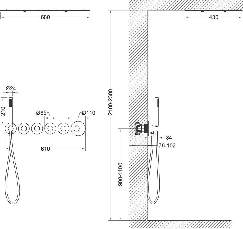 Душевой комплект Timo Saona SX-2319/00SM, С ВНУТРЕННЕЙ ЧАСТЬЮ, с термостатом, хром Sancos — официальный сайт