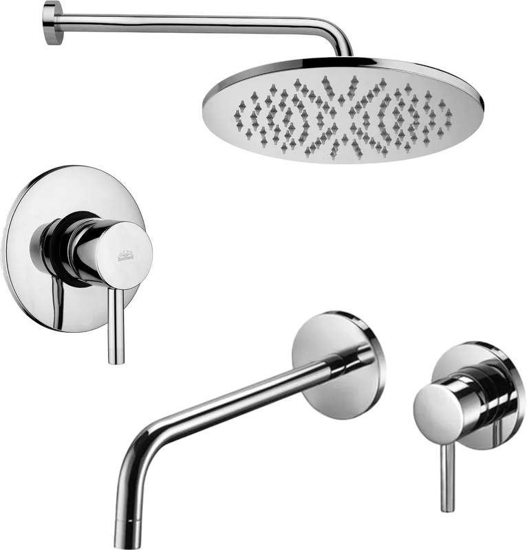 Комплект для ванной Paffoni Light KITLIG011CR006 С ВНУТРЕННЕЙ ЧАСТЬЮ, хром Sancos — официальный сайт