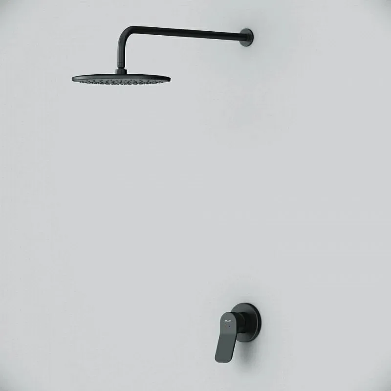 Душевой комплект AM.PM X-Joy FB85A2R002 С ВНУТРЕННЕЙ ЧАСТЬЮ, для душа, чёрный Sancos — официальный сайт