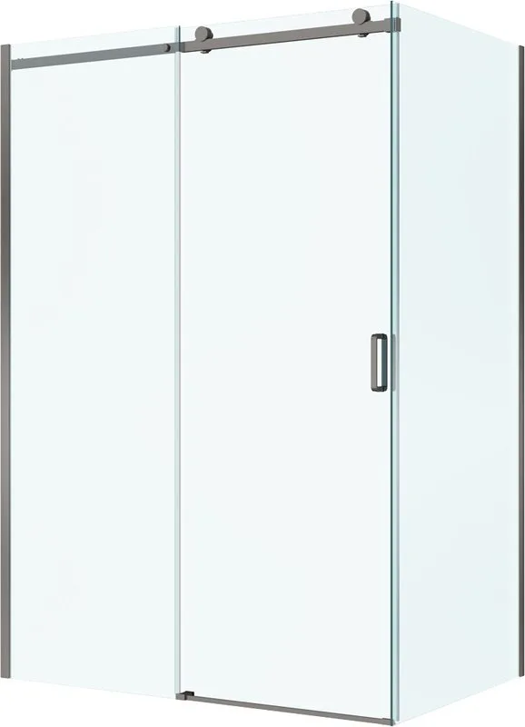 Душевой уголок BelBagno Soft Close-2 AH-1-150/90-C-GM профиль оружейная сталь Sancos — официальный сайт