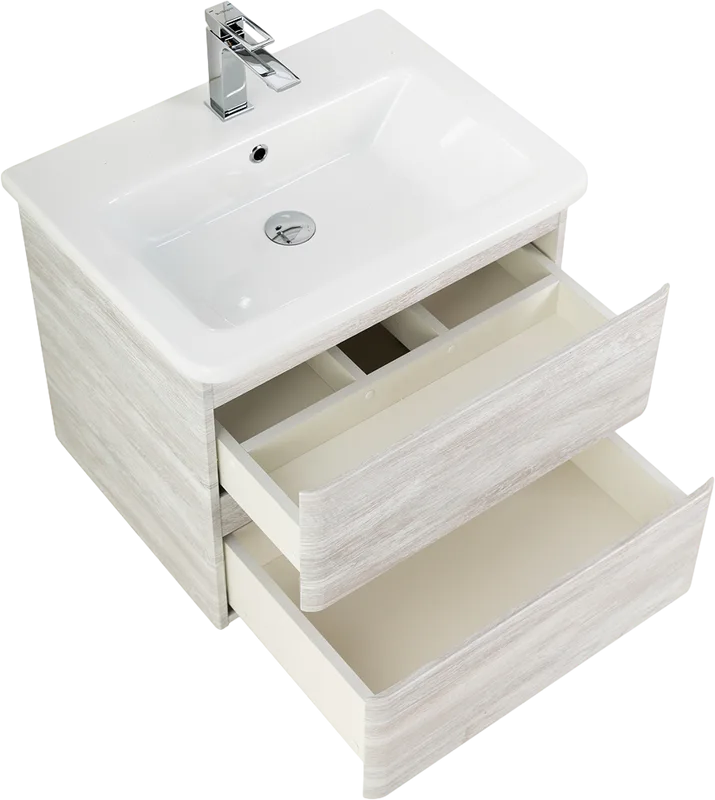 Тумба под раковину без столешницы BelBagno Albano-Cer 50 подвесная, rovere vintage bianco Sancos — официальный сайт