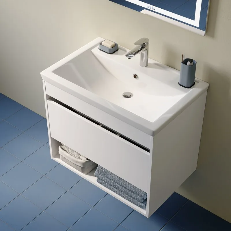 Мебельная раковина IDDIS Optima Home 407 70 глянцевая белая Sancos — официальный сайт