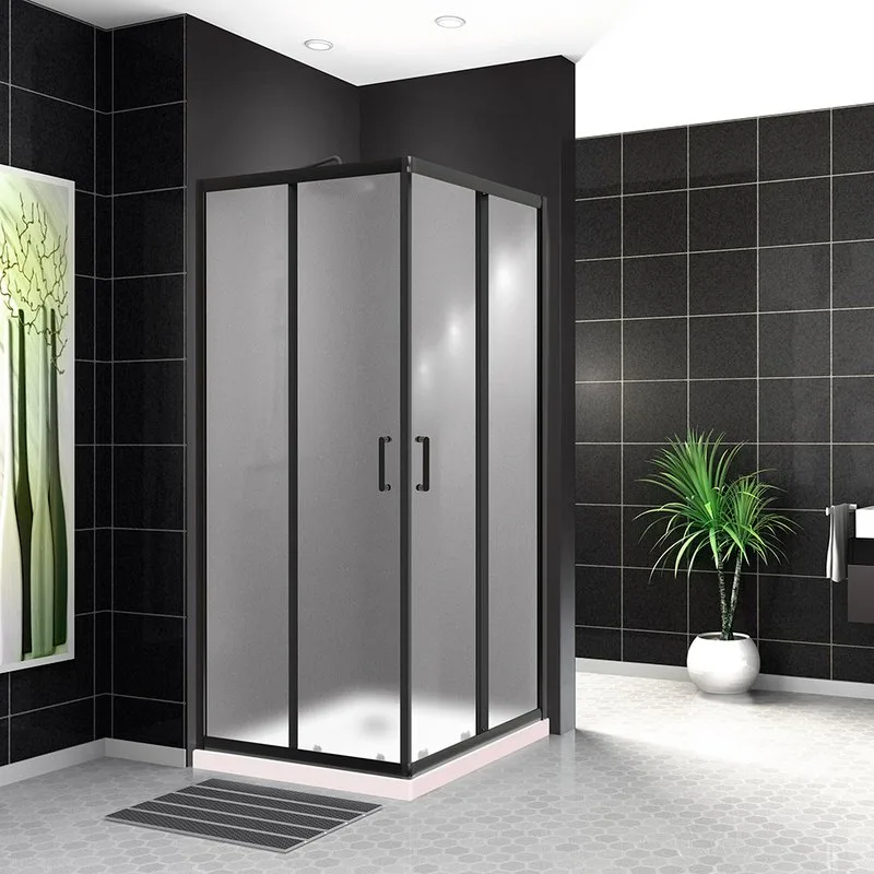 Душевой уголок BelBagno Uno -195 A 2 90 P Nero профиль черный, стекло punto Sancos — официальный сайт