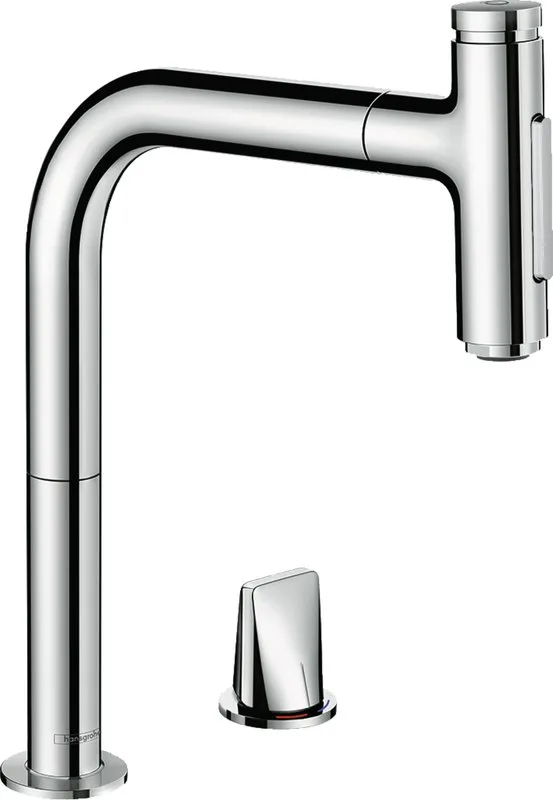 Смеситель для кухни Hansgrohe Metris Select Metris Select 73818000 Sancos — официальный сайт