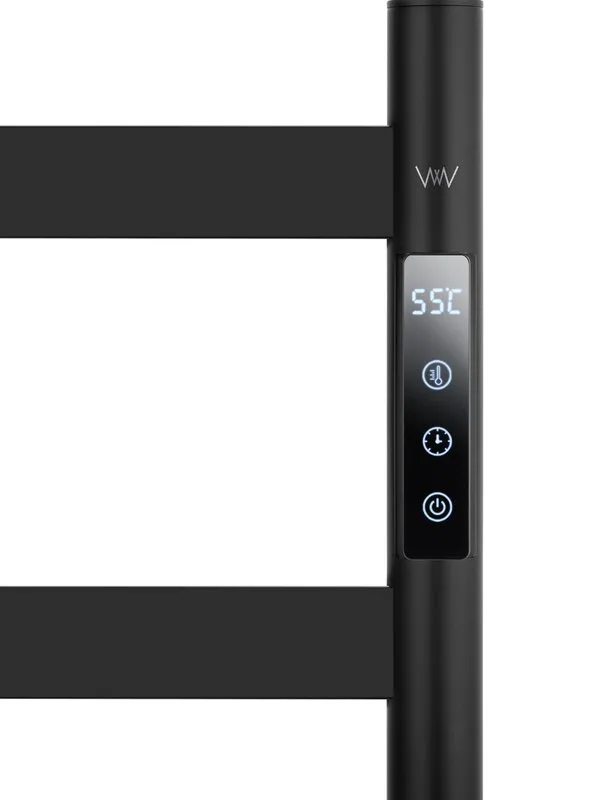 Полотенцесушитель электрический Wonzon & Woghand WW-A406-MB черный матовый Sancos — официальный сайт