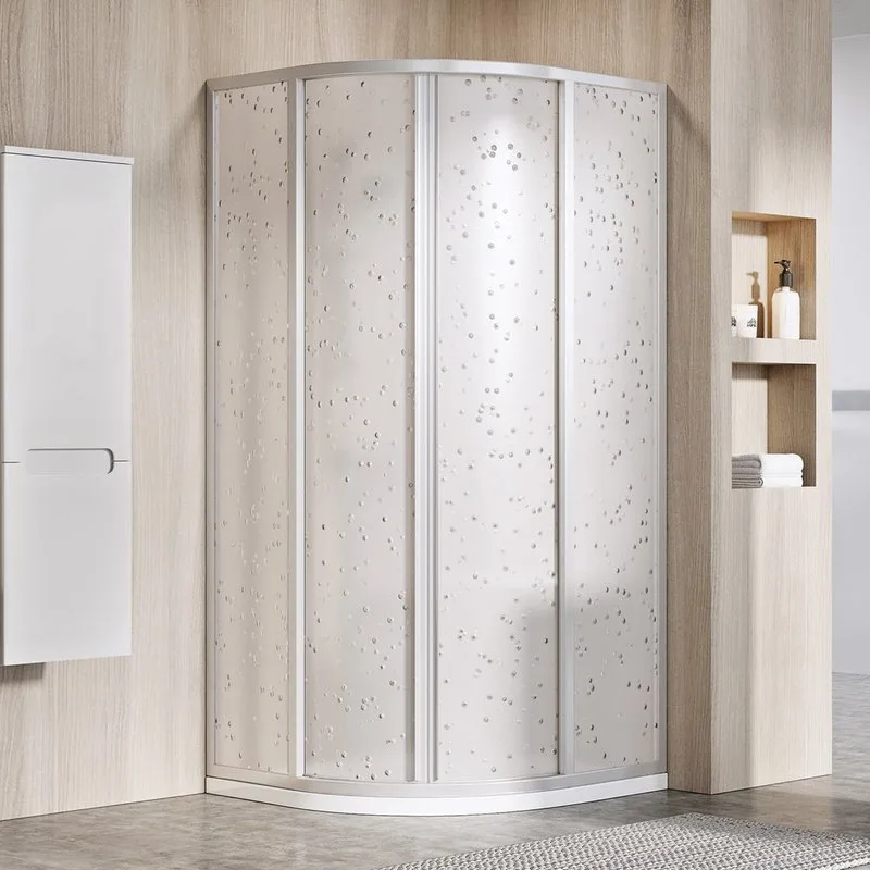 Душевой уголок Ravak Supernova SKCP4-90 195 Pearl, профиль сатин Sancos — официальный сайт