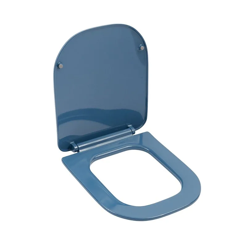 Крышка-сиденье Plumberia Selection Ixo ceramica XO2060BD с микролифтом, глянцевый блу деним Sancos — официальный сайт