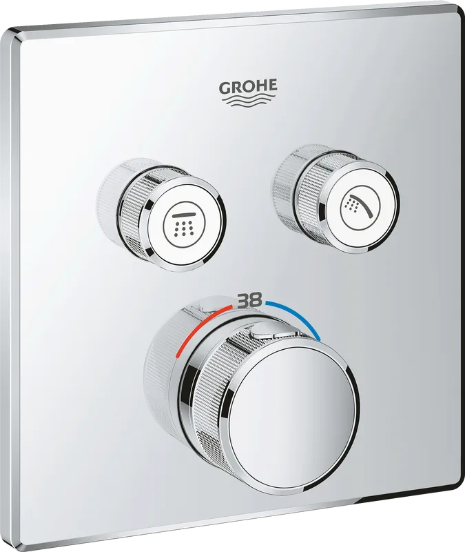 Термостатический смеситель встраиваемый Grohe Grohtherm SmartControl 29124000 для душа Sancos — официальный сайт