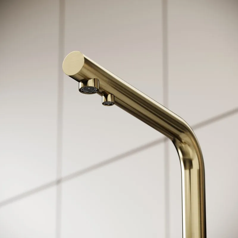 Смеситель для кухни Sancos Foster SC4014BG под фильтр, брашированное золото Sancos — официальный сайт