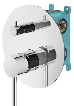 Встраиваемый смеситель Plumberia Selection Ixo KIT1901CR С ВНУТРЕННЕЙ ЧАСТЬЮ, хром Sancos — официальный сайт