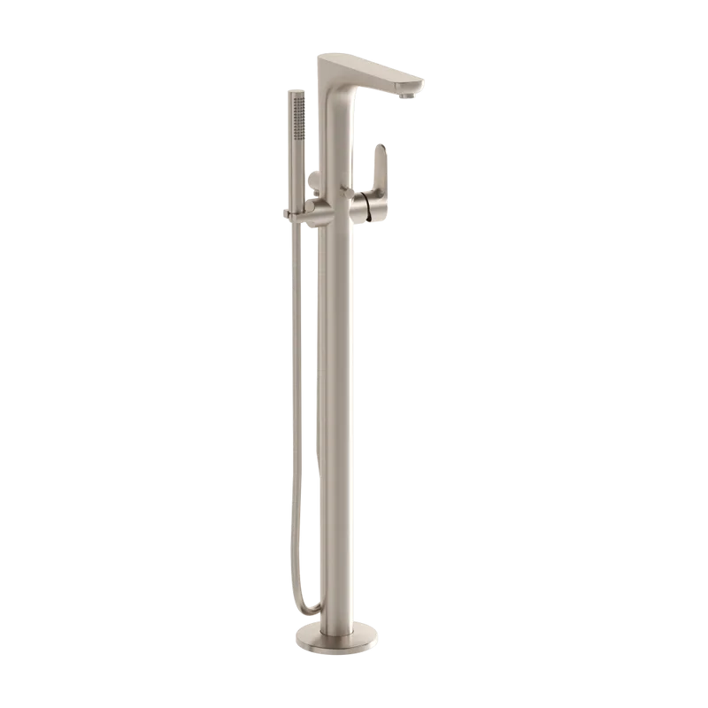 Напольный смеситель для ванны с душем VitrA Root Round A4274134EXP, брашированный никель Sancos — официальный сайт