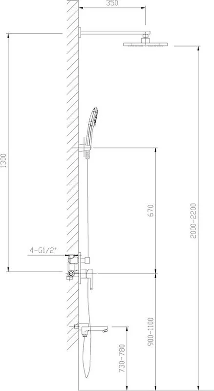 Душевой комплект Timo Selene SX-3069/00SM (1113), С ВНУТРЕННЕЙ ЧАСТЬЮ Sancos — официальный сайт
