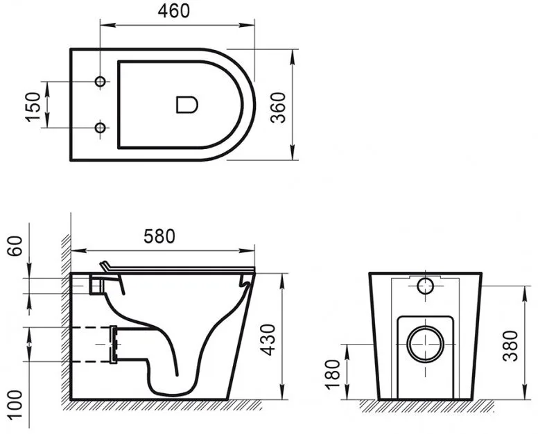 Унитаз приставной напольный BelBagno Flay-r BB1003CBR сиденье BB865SC с микролифтом, безободковый, г Sancos — официальный сайт