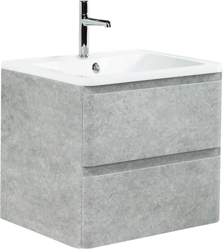Тумба под раковину без столешницы BelBagno Albano 60 подвесная, cemento verona grigio Sancos — официальный сайт