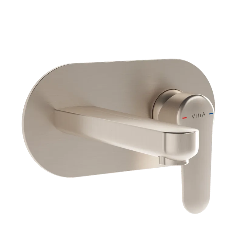 Смеситель для раковины VitrA Root Round A4272134EXP, С ВНУТРЕННЕЙ ЧАСТЬЮ, брашированный никель Sancos — официальный сайт