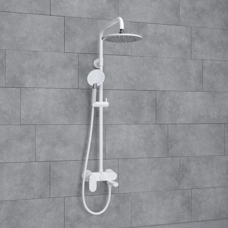 Душевая стойка Wasserkraft Mindel 8500 A185.067.058.WM, белая Sancos — официальный сайт