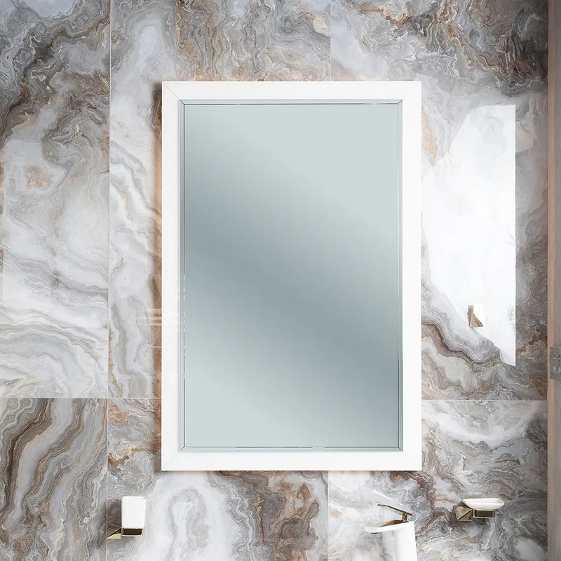 Зеркало Armadi Art NeoArt Dolce 70x105 жемчужное белое, с подсветкой Sancos — официальный сайт