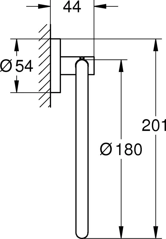Полотенцедержатель Grohe Essentials 40365GN1 холодный рассвет Sancos — официальный сайт