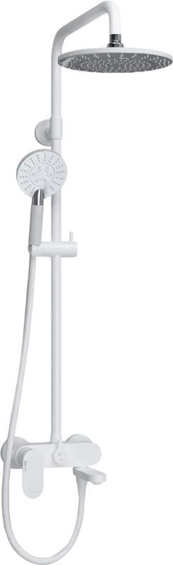 Душевая стойка Wasserkraft Mindel 8500 A185.067.058.WM, белая Sancos — официальный сайт