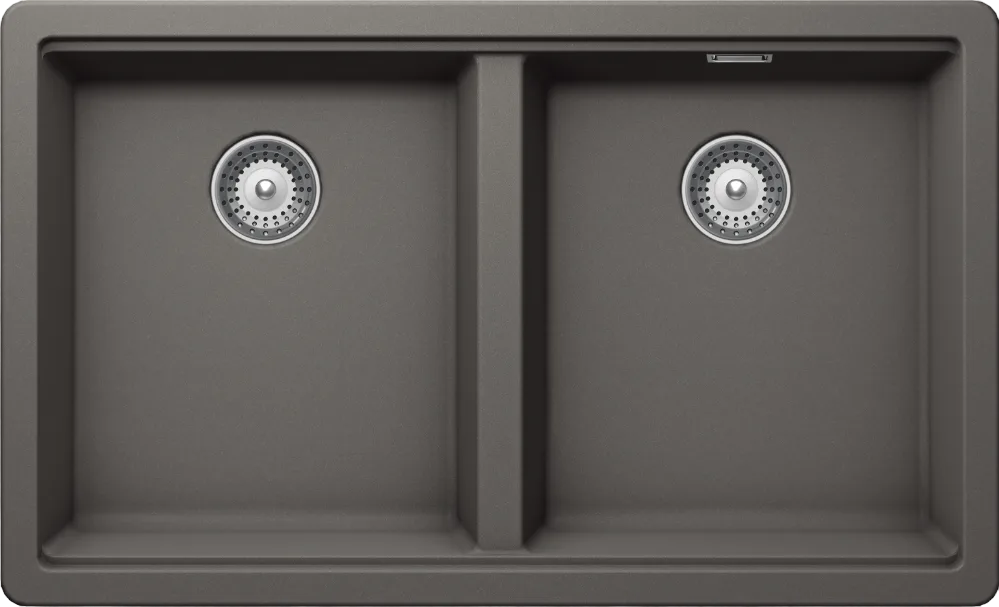 Мойка кухонная Schock Greenwich 80-2 Cristadur серебристый камень Sancos — официальный сайт