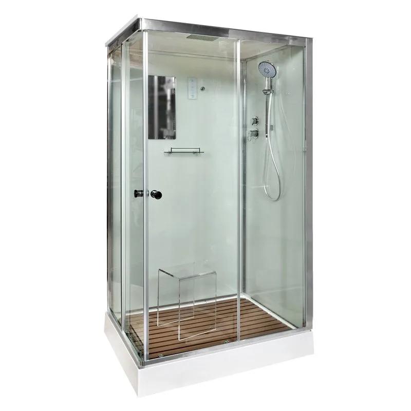 Душевая кабина DTO K402S 120х90, с электрикой, профиль хром, стекло прозрачное Sancos — официальный сайт