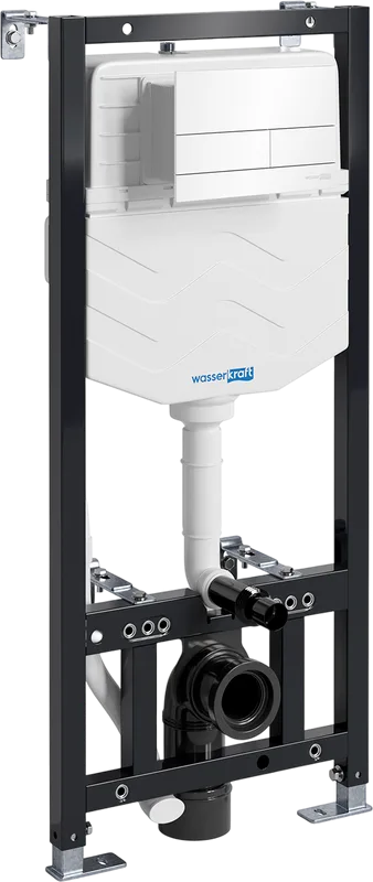 Система инсталляции для унитазов Wasserkraft Aller 10TLT.010.ME.WH04, с кнопкой смыва белой Sancos — официальный сайт