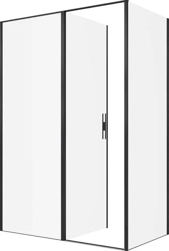 Душевой уголок Allen Brau Priority 140x80, профиль черный браш, стекло прозрачное Sancos — официальный сайт
