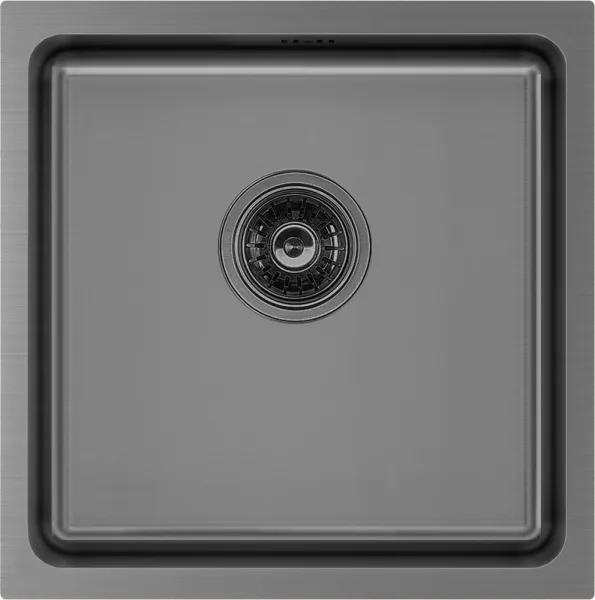 Мойка кухонная Paulmark Vista PM304444-GM вороненая сталь