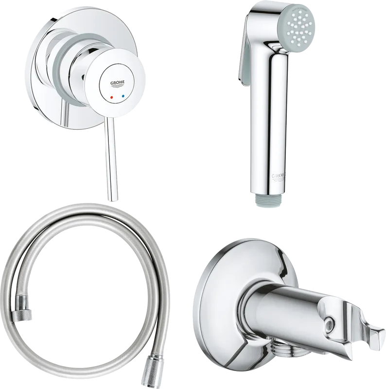 Гигиенический душ Grohe BauClassic 124902 со смесителем, С ВНУТРЕННЕЙ ЧАСТЬЮ Sancos — официальный сайт