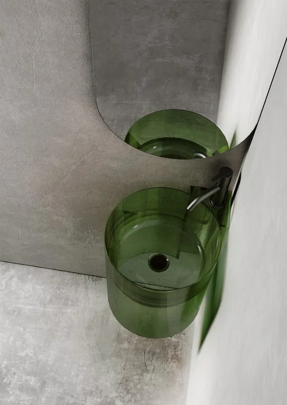 Раковина Abber Kristall AT2705 emerald, зеленая Sancos — официальный сайт
