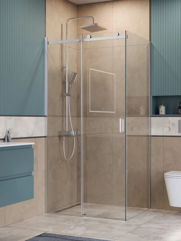 Душевой уголок BelBagno Soft Close-2 AH-1-110/80-C-Cr профиль хром Sancos — официальный сайт
