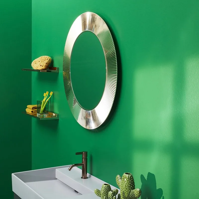 Зеркало круглое Laufen Kartell by Laufen 80 золотое Sancos — официальный сайт