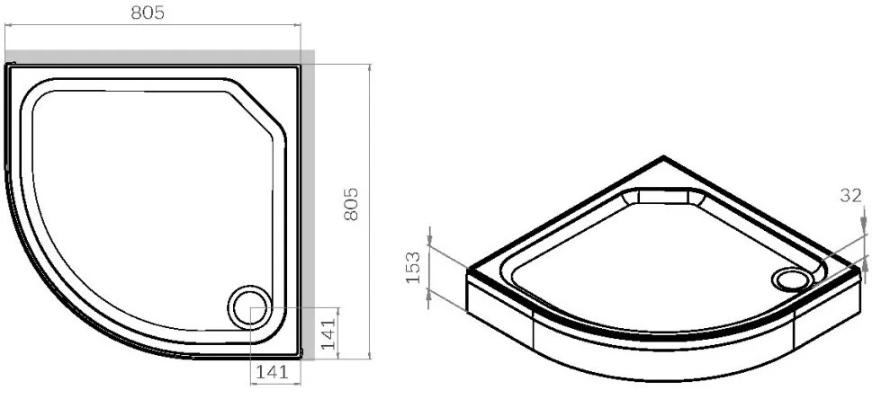 Поддон для душа AM.PM X-Joy Twin Slide W88T-205-080W64 80x80 Sancos — официальный сайт