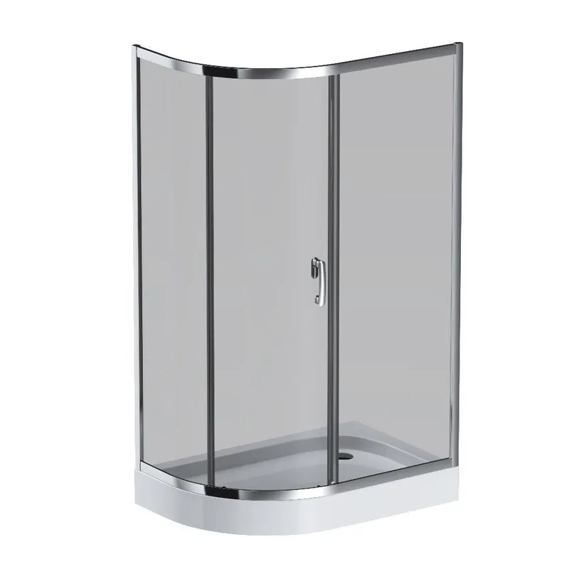 Душевой уголок AM.PM Like W83UG-302U120CG 120x80 профиль хром, стекло тонированное Sancos — официальный сайт