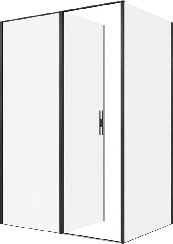 Душевой уголок Allen Brau Priority 140x100, профиль черный браш, стекло прозрачное Sancos — официальный сайт