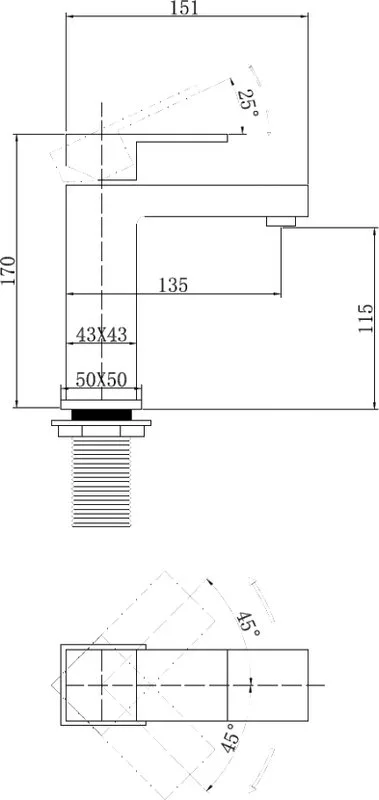 Смеситель для раковины Abber Daheim AF8210 хром Sancos — официальный сайт