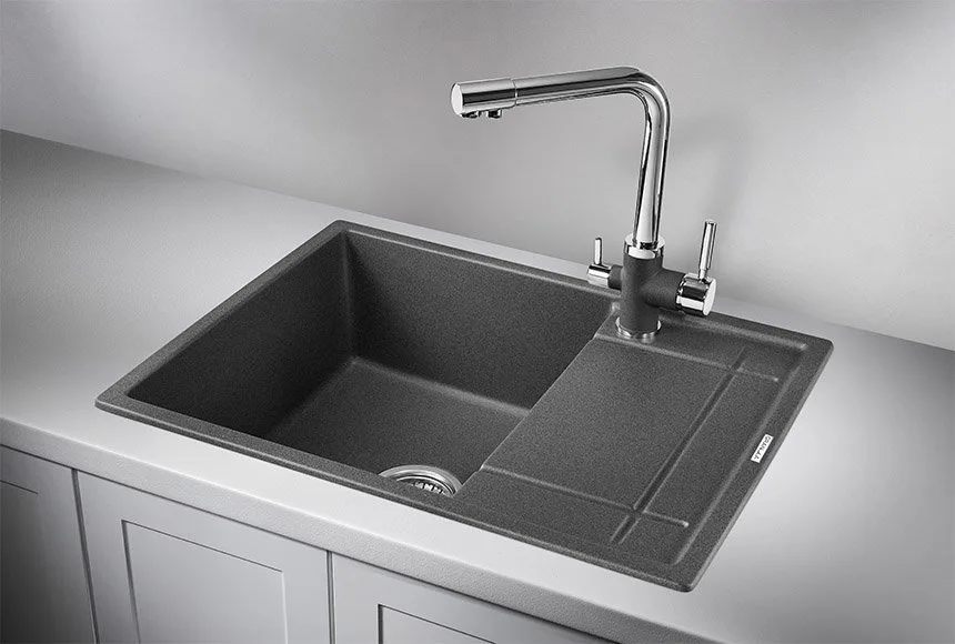 Мойка кухонная Granula 6501, графит Sancos — официальный сайт
