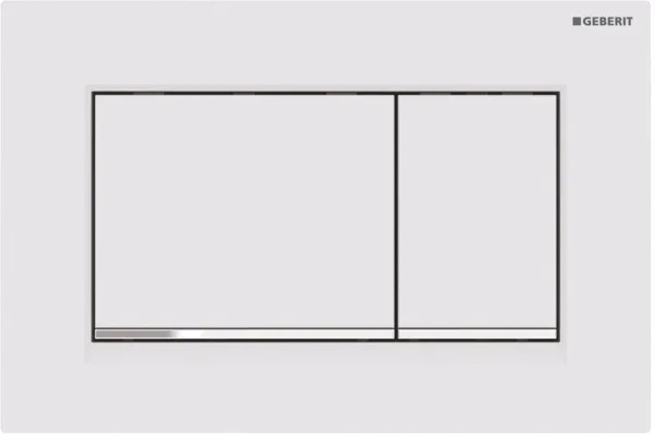Кнопка смыва Geberit Sigma 30 115.883.JT.1 белая матовая, хром глянцевый