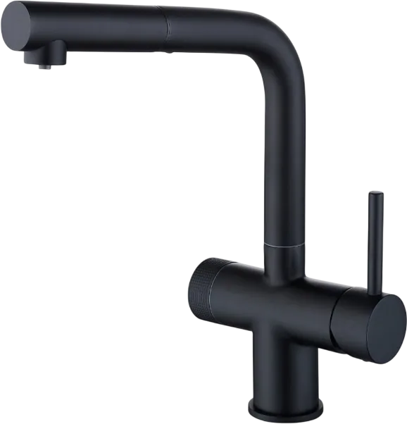 Смеситель для кухни Emar Steel ЕС - 7026 Black Sancos — официальный сайт